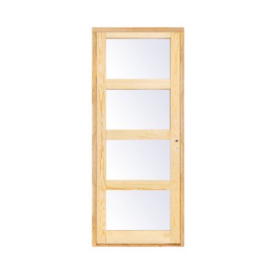 Bloc-porte Connemara pin vitré H.204 x l.93 cm, poussant gauche