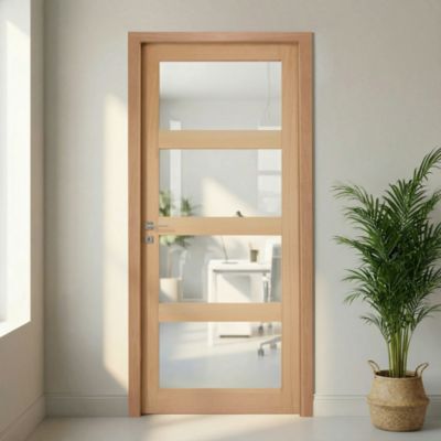 Bloc-porte Connemara vitré H.204 x l.83 cm, poussant droit