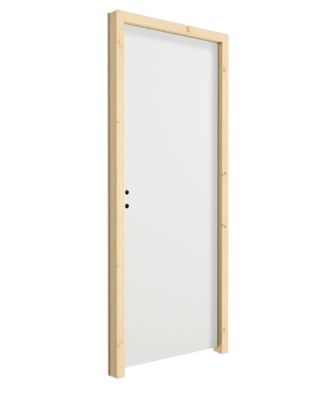Bloc-porte coupe feu prépeint H.218 x l.73 cm, poussant gauche