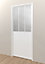 Bloc-porte esprit atelier blanc H.204 x l.83 cm, poussant droit