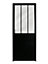 Bloc-porte esprit atelier noir H.204 x l.83 cm, poussant droit