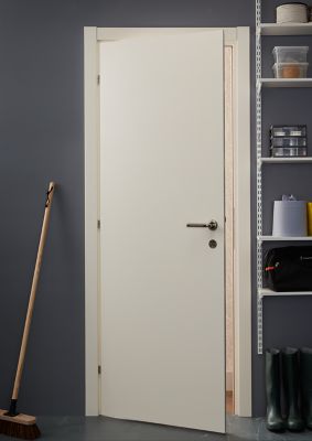 Bloc-porte Exmoor blanc H.204 x l.73 cm, poussant gauche