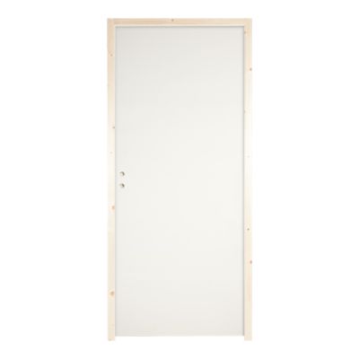 Bloc-porte Exmoor blanc H.204 x l.83 cm, poussant droit