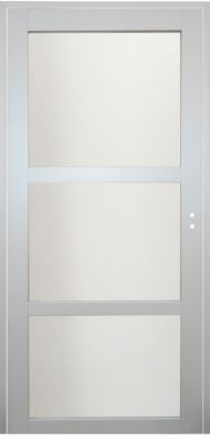 Bloc Porte Greyria Gris Clair Vitrée H204 X L73 Cm Côte Tableau P.gauche Gd Menuiseries