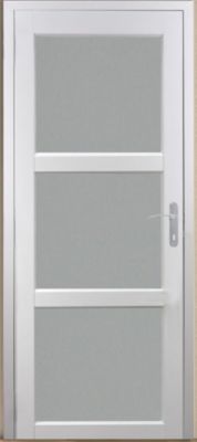 Bloc Porte Kenya Blanc Vitre H204 X L73 Poussant Gauche Côtes Tableau Gd Menuiseries