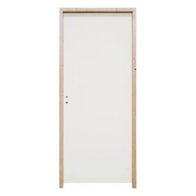 Bloc-porte Lisse prépeint pro H.204 x l.93 cm, poussant droit