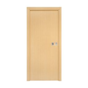 Bloc-porte Miro avec poignée Exclusive grise, H.204 x l.63 cm, aspect chêne clair