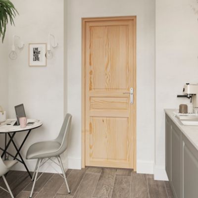 Bloc-porte Ordesa pin H.204 x l.83 cm, poussant droit