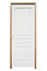 Bloc-porte Ordesa postformé blanc H.204 x l.63 cm, poussant droit