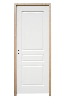 Bloc-porte Ordesa postformé blanc H.204 x l.63 cm, poussant droit