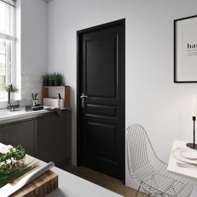 Bloc-porte Ordesa postformé blanc H.204 x l.73 cm, poussant droit