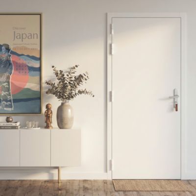Bloc porte palière 40dB coupe-feu EI30 -PAL40- 204x83 cm huisserie 88x54 poussant droit