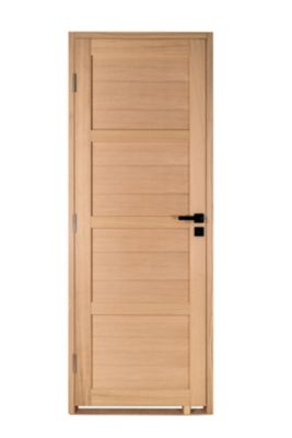 Bloc porte PARIS 4 Panneaux bois chene 2040x830 Gauche