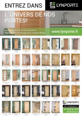 Bloc porte PARIS 4 Panneaux bois chene 2040x830 Gauche