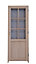 Bloc-porte plaqué chêne 6 carreaux H.204 x l.83 cm, poussant droit