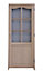 Bloc-porte plaqué chêne 6 carreaux CDG H.204 x l.73 cm, poussant droit