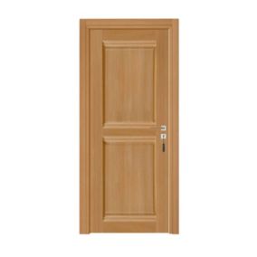 Bloc-porte pose fin de chantier  Premium Classic 2 panneaux, H.204 x l.73 cm, aspect chêne naturel, réversible