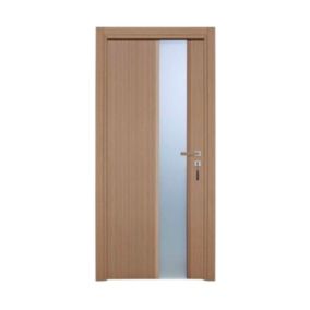 Bloc-porte pose fin de chantier  Premium Enzo, H.204 x l.73 cm, aspect chêne gris, réversible