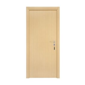 Bloc-porte pose fin de chantier  Premium Miro, H.204 x l.63 cm, aspect chêne clair, réversible