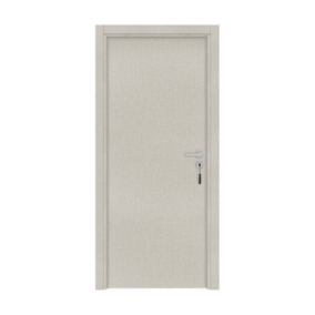 Bloc-porte pose fin de chantier  Premium Miro, H.204 x l.63 cm, aspect textile opale, réversible