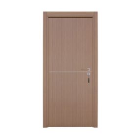 Bloc-porte pose fin de chantier  Premium Riva, H.204 x l.73 cm, aspect chêne gris, réversible