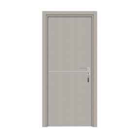 Bloc-porte pose fin de chantier  Premium Riva, H.204 x l.73 cm, aspect cuir argile, réversible