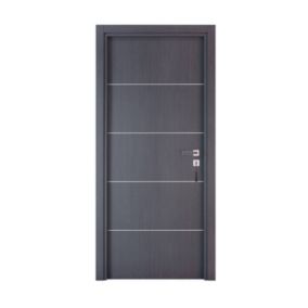 Bloc-porte pose fin de chantier  Premium Seymour, H.204 x l.73 cm, aspect chêne cendré, réversible