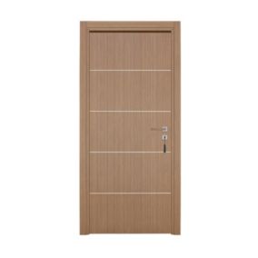 Bloc-porte pose fin de chantier  Premium Seymour, H.204 x l.73 cm, aspect chêne gris, réversible