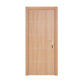 Bloc-porte pose fin de chantier  Premium Seymour, H.204 x l.73 cm, aspect chêne naturel, réversible