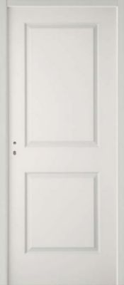 Bloc-porte post-formé beige 2 panneaux H.204 x l.83 cm, poussant gauche