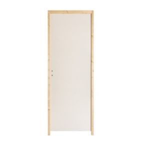 Bloc-porte prépeint H.204 x l.73 cm, poussant droit