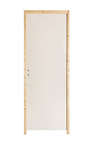 Bloc-porte prépeint H.204 x l.83 cm, poussant droit
