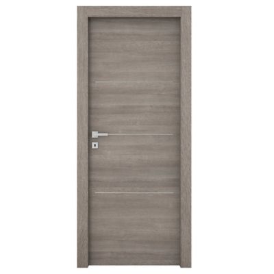 Bloc-porte Rome mélaminé 3 inserts H.202 x ép.4,35 cm, poussant droit
