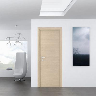 Bloc-porte Summa bois naturel H.204 x l.83, poussant droit