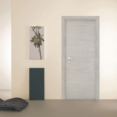 Bloc-porte Summa grigio H.204 x l.73, poussant droit