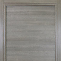 Bloc-porte Summa gris clair H.204 x l.73 cm, poussant droit