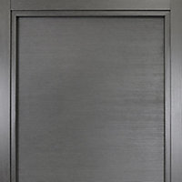 Bloc-porte Summa gris H.204 x l.73 cm, poussant droit