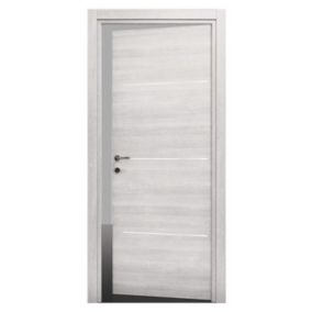 Bloc-porte Triaconta blanchi H.204 x l.83 cm, poussant gauche