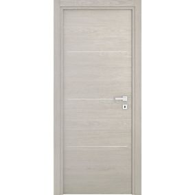 Bloc-porte Triaconta grigio H.204 x l.63 cm, poussant gauche