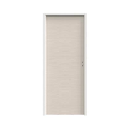 Bloc-porte Vague relief blanc H.204 x l.73 cm, poussant gauche