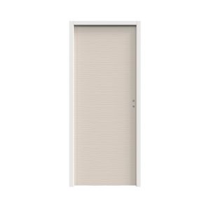 Bloc-porte Vague relief blanc H.204 x l.93 cm, poussant gauche