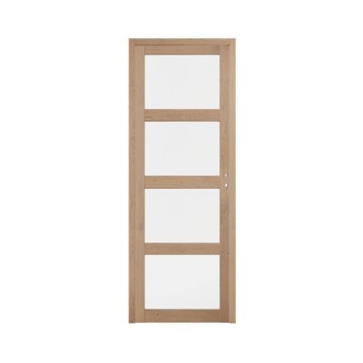 Bloc-porte vitré en chêne 73 x 204 cm, poussant gauche, Fortia Connemara
