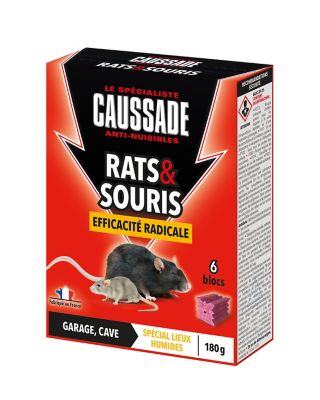 Bloc Rat Et Souris Efficacite Radicale Caussade Castorama