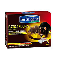 Blocs pour rats et souris, 8 doses de 30 gr