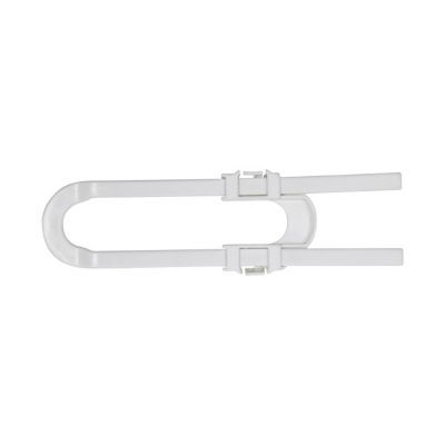 Bloque porte de placard Abus plastique blanc 470g