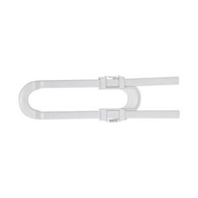 Bloque porte de placard Abus plastique blanc 470g