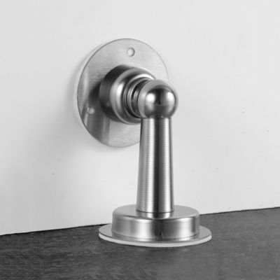 Bloque Porte Magnétique - Lot de 2 Bloques Porte Sol et Mur - Longueur Ajustable - Tête Aimantée - En Acier Inoxydable
