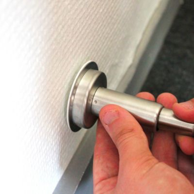 Bloque Porte Magnétique - Lot de 2 Bloques Porte Sol et Mur - Longueur Ajustable - Tête Aimantée - En Acier Inoxydable