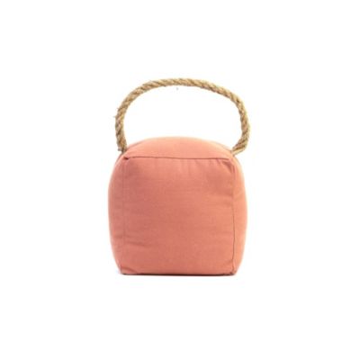 Bloque-porte Rei tissu terracota ⌀11x H.28 cm