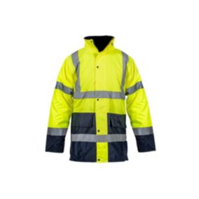 Blouson jaune FLUO Taille L Bande réfléchissante haute visibilité  100% polyester VITO